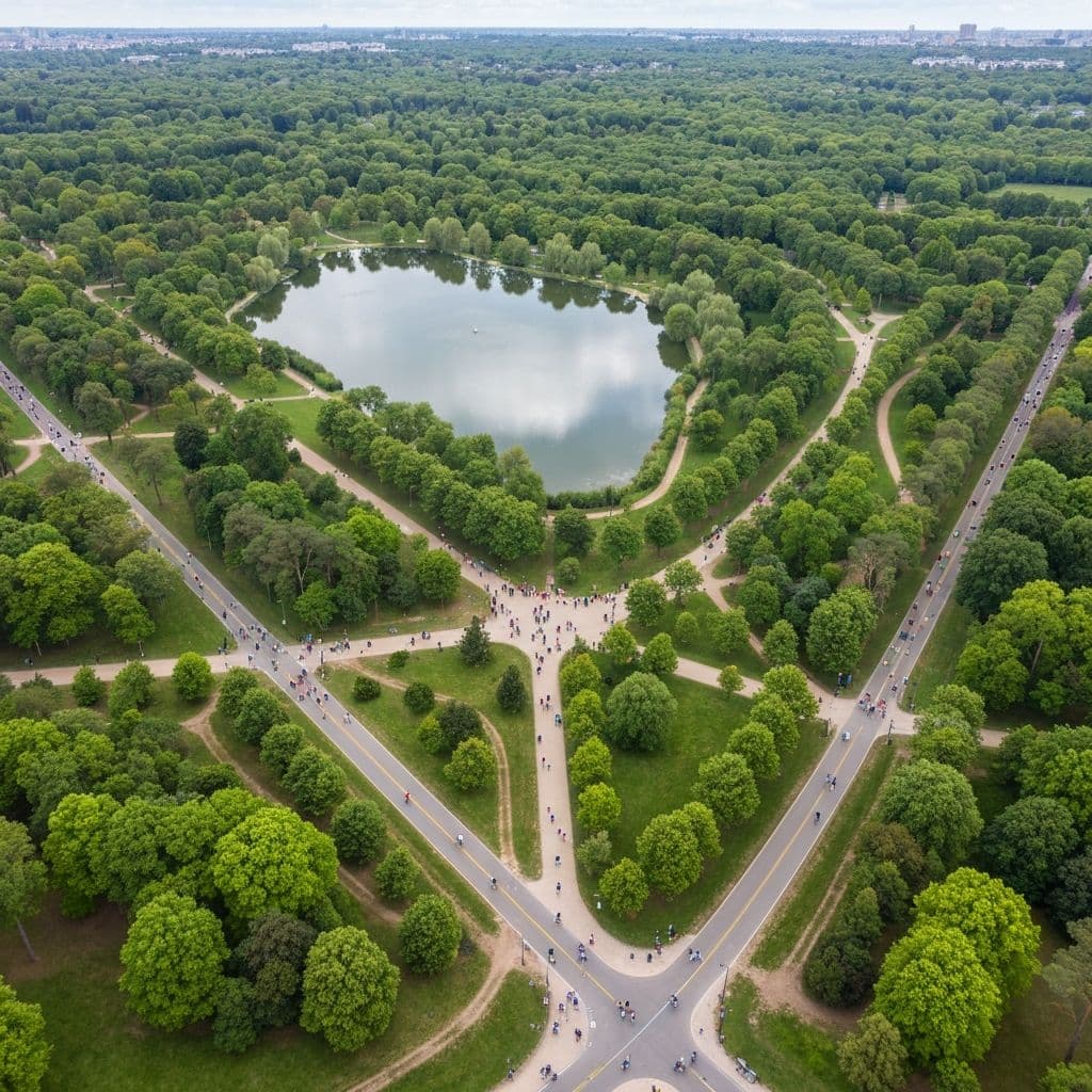 Bois de Boulogne - Lieu de la course